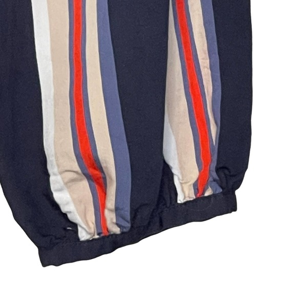 Daniel Cremieux Button Up Blouse Size Medium Navy White Red Tan Striped Womens - Picture 3 of 5